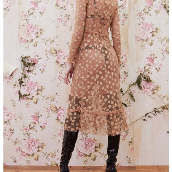 For Love & Lemons Garden Tulle Midi Dress - Picture 2 of 6